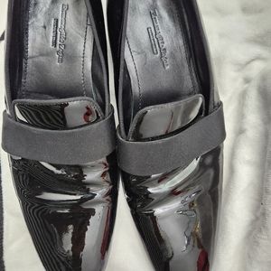 Ermenegildo Zegna Men's Patent black leather Dress Shoes   Size 9 US